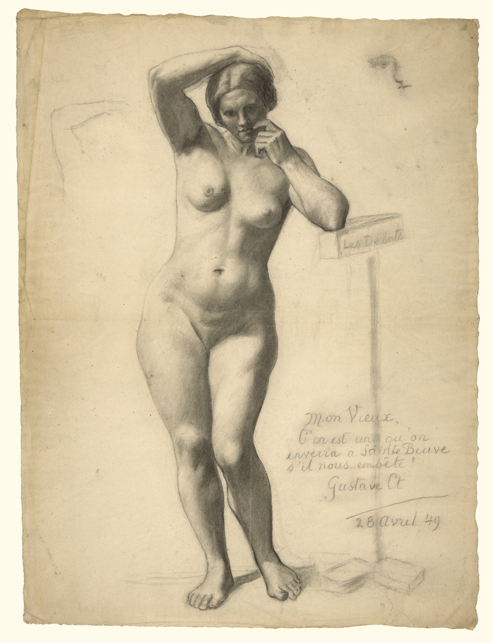 Nu féminin debout - Gustave Courbet