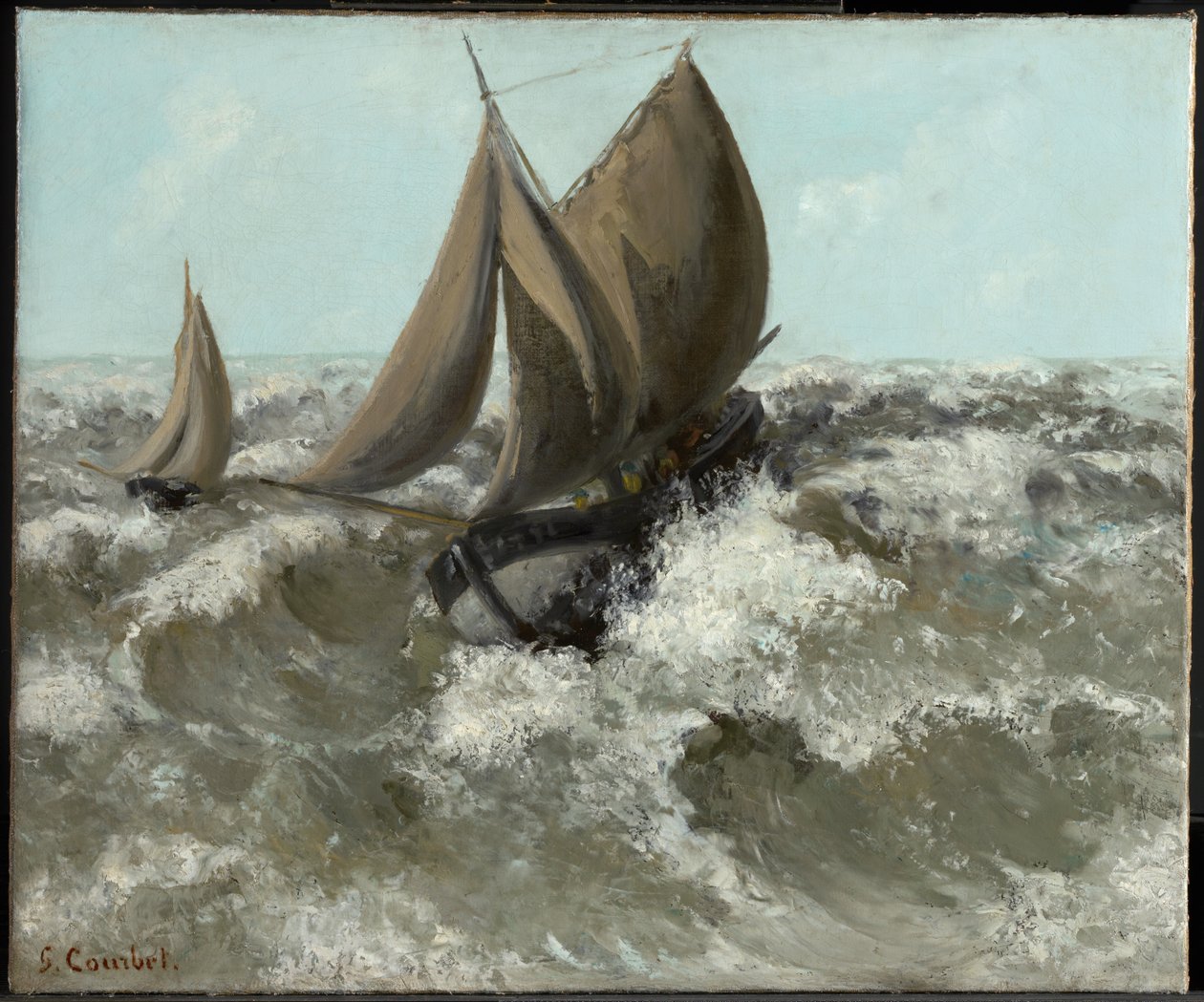 Le voilier (Marine) - Gustave Courbet