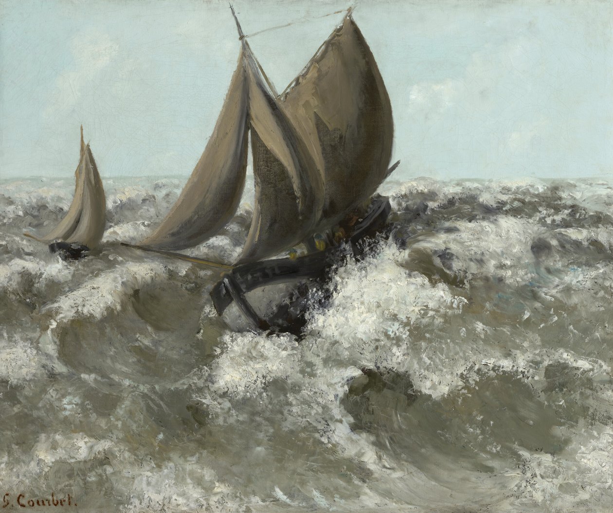 Le voilier - Gustave Courbet