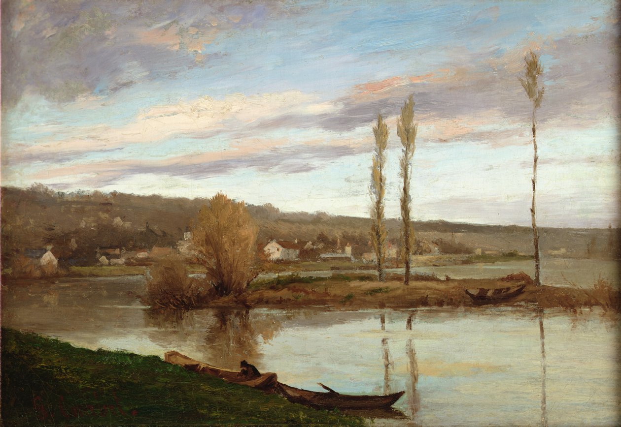 La Seine à Bougival, vers 1851 - Gustave Courbet