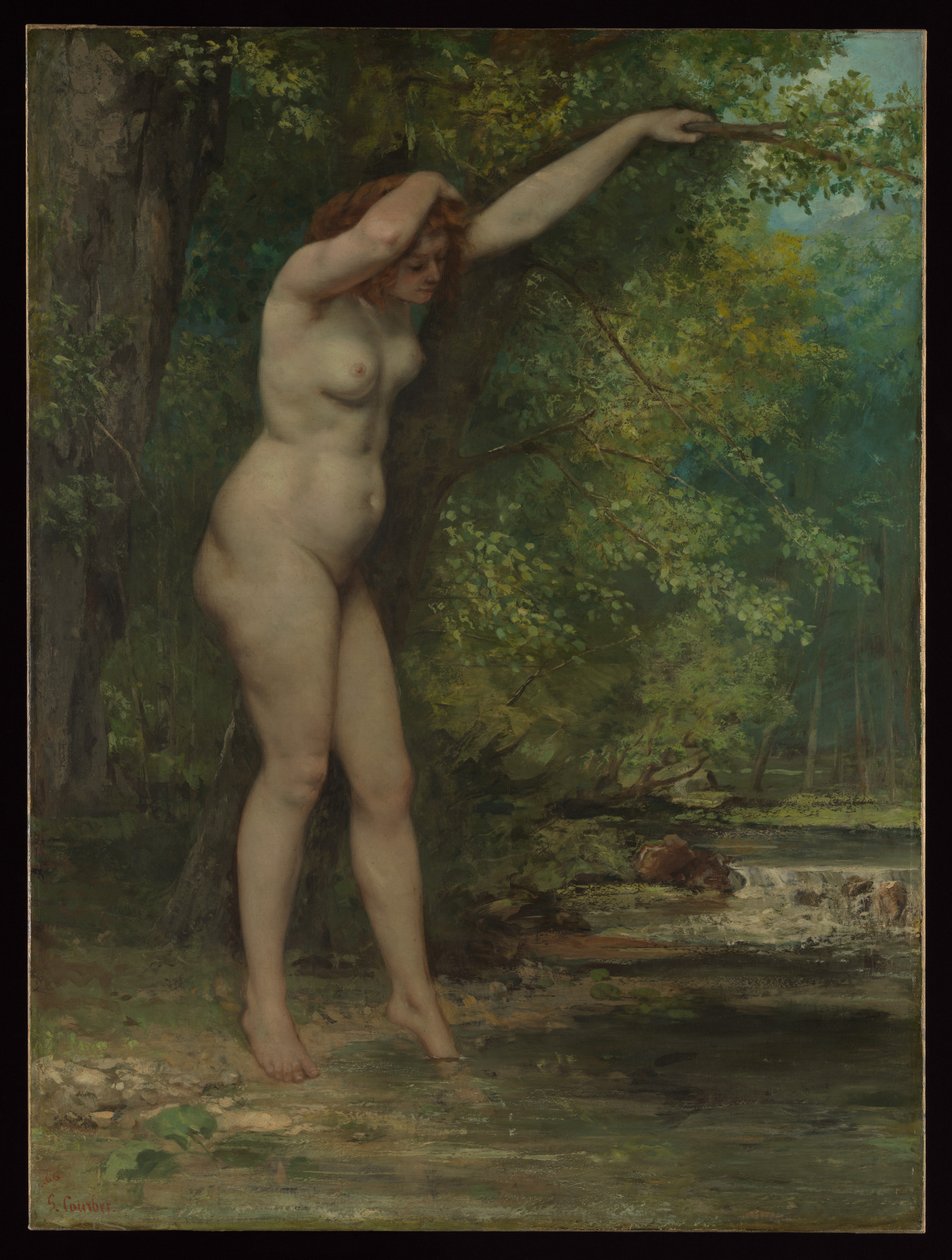 La jeune baigneuse - Gustave Courbet