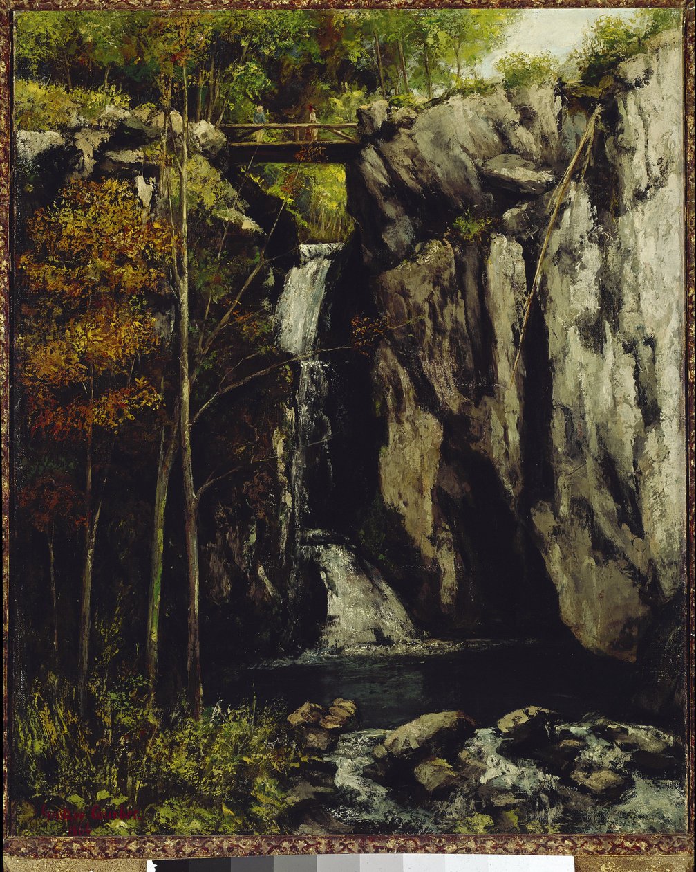 La chute de Gour de Conche, Myon - Gustave Courbet