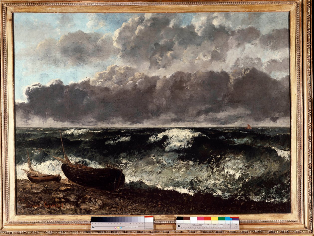 La mer orageuse dit la vague - Gustave Courbet