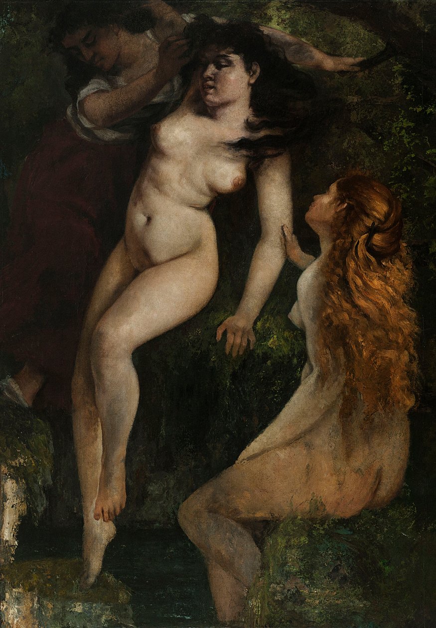 Trois baigneuses - Gustave Courbet