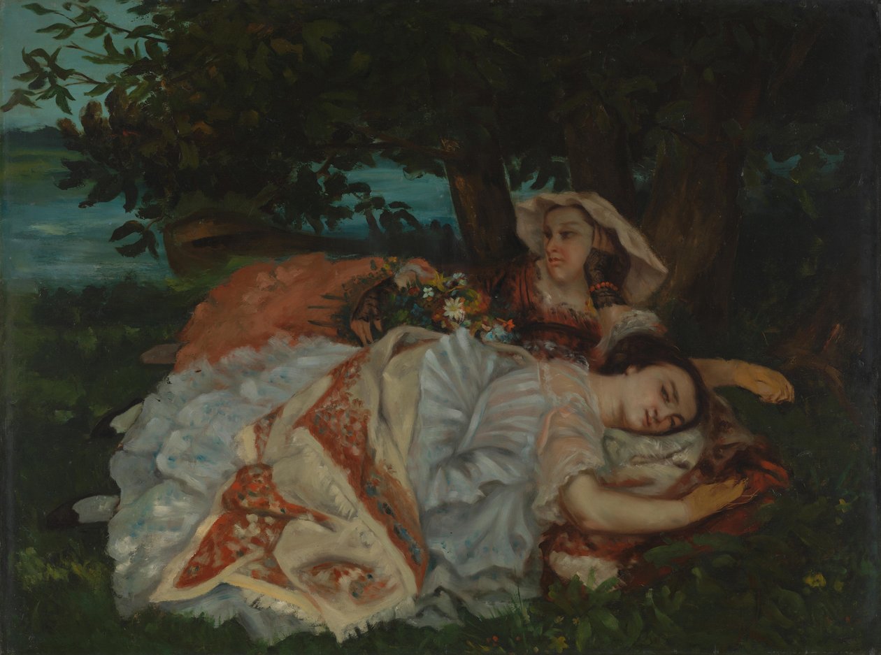 Jeunes filles sur la rive de la Seine, avant 1857 - Gustave Courbet