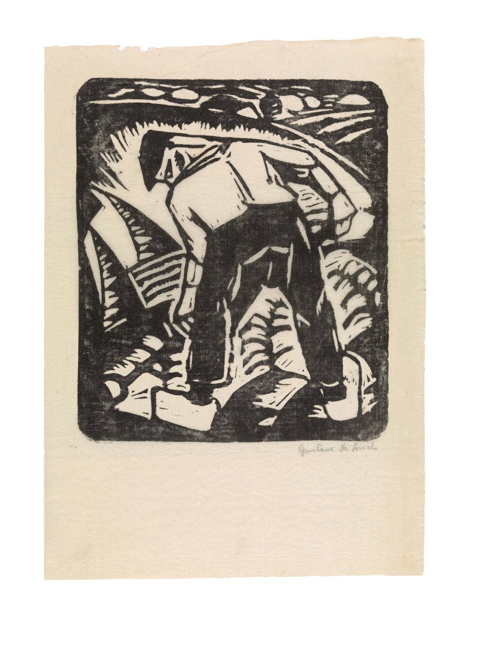 Néerlandais : récolteur de pommes de terre ou fermier - Gustave de Smet