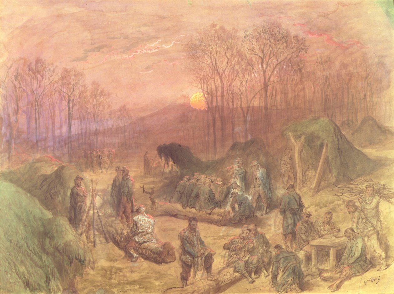 Un camp militaire - Gustave Dore