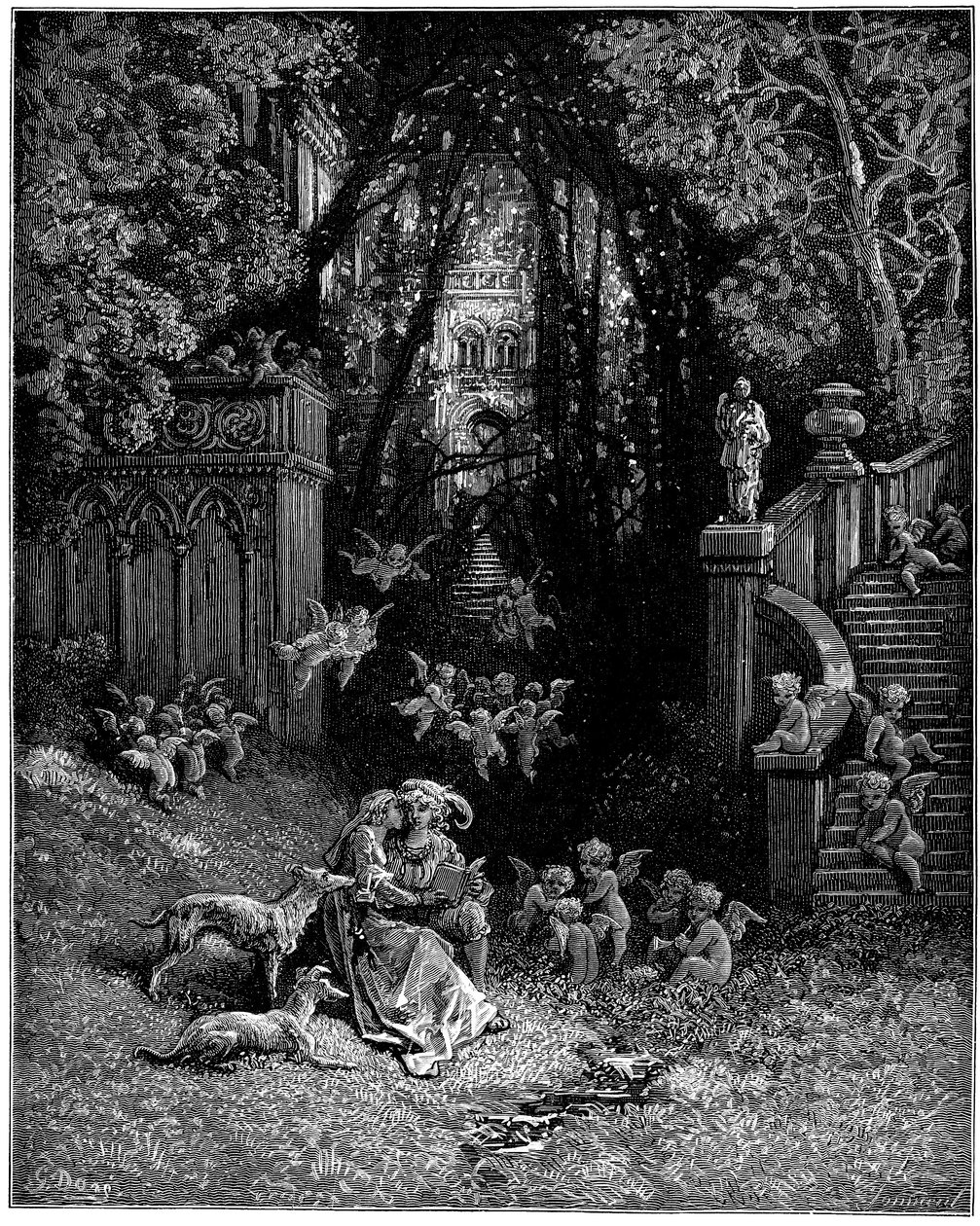 Alcina et Ruggiero comme des amants heureux - Gustave Dore