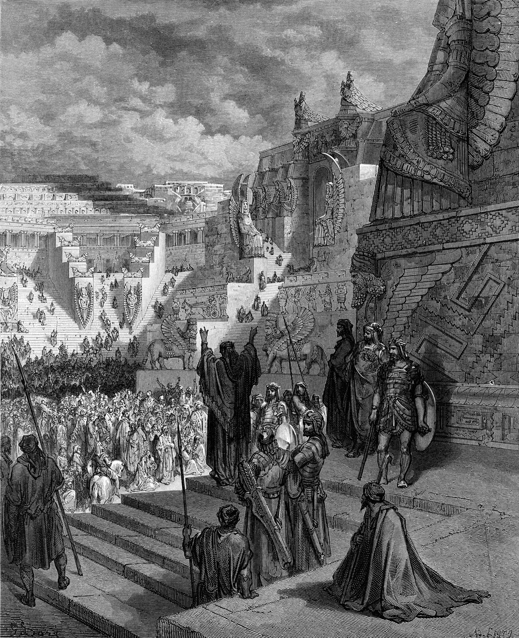 Artaxerxès accordant la liberté aux Juifs - Bible - Gustave Dore