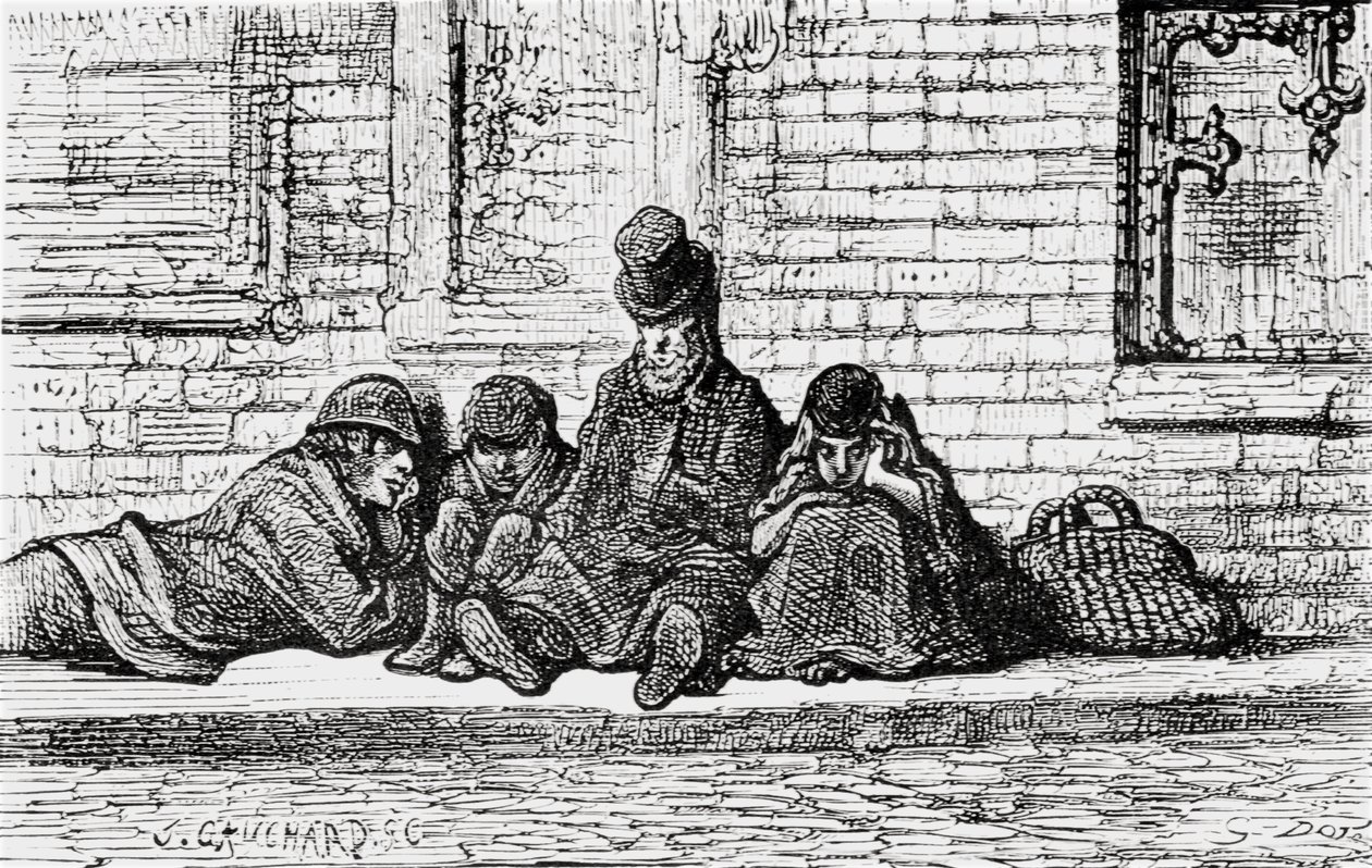 Endormi dans les rues, 1872 - Gustave Dore
