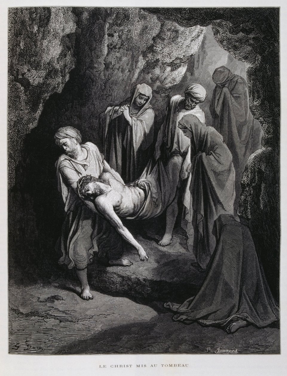 Christ emmené au tombeau, Illustration de la Bible de Doré - Gustave Dore