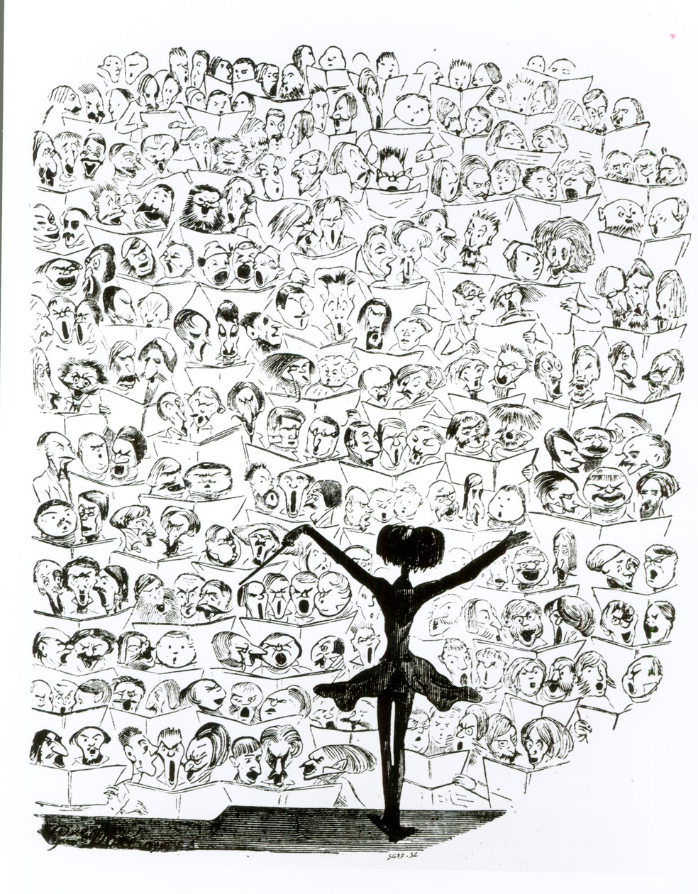 Concert de la Société Philharmonique, caricature d