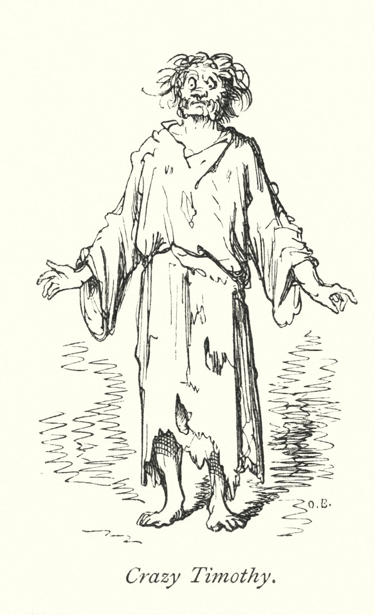 Crazy Timothy (gravure) - Gustave Dore