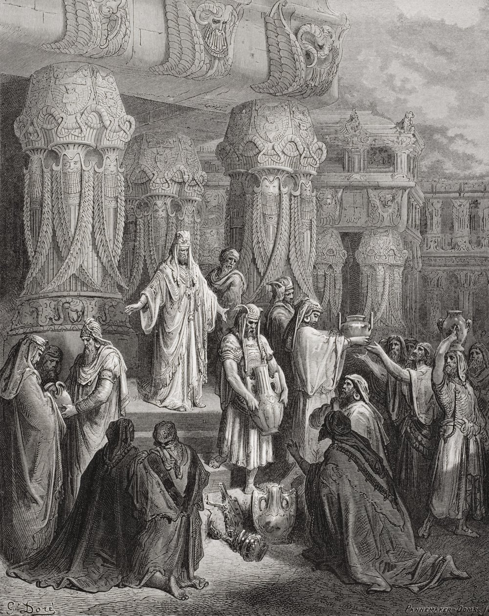 Cyrus Rendant les Vases du Temple, illustration de 