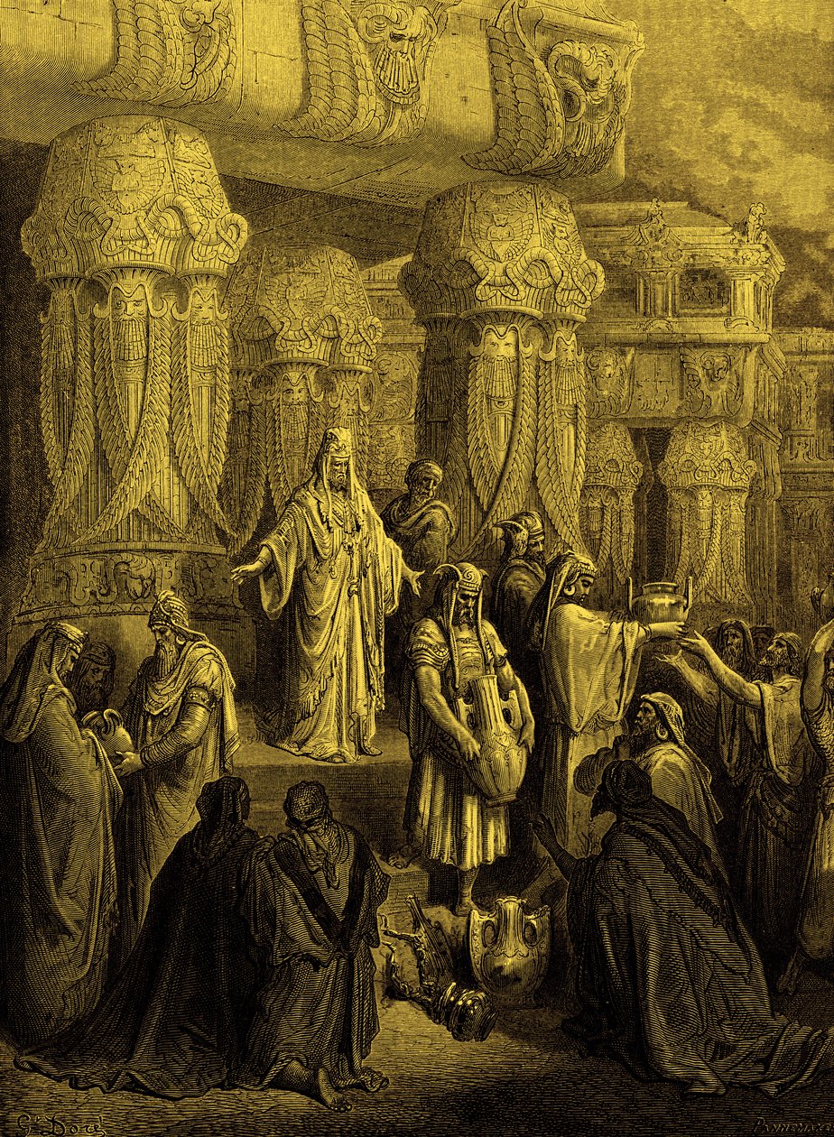 Cyrus rend les vases au temple - Bible - Gustave Dore