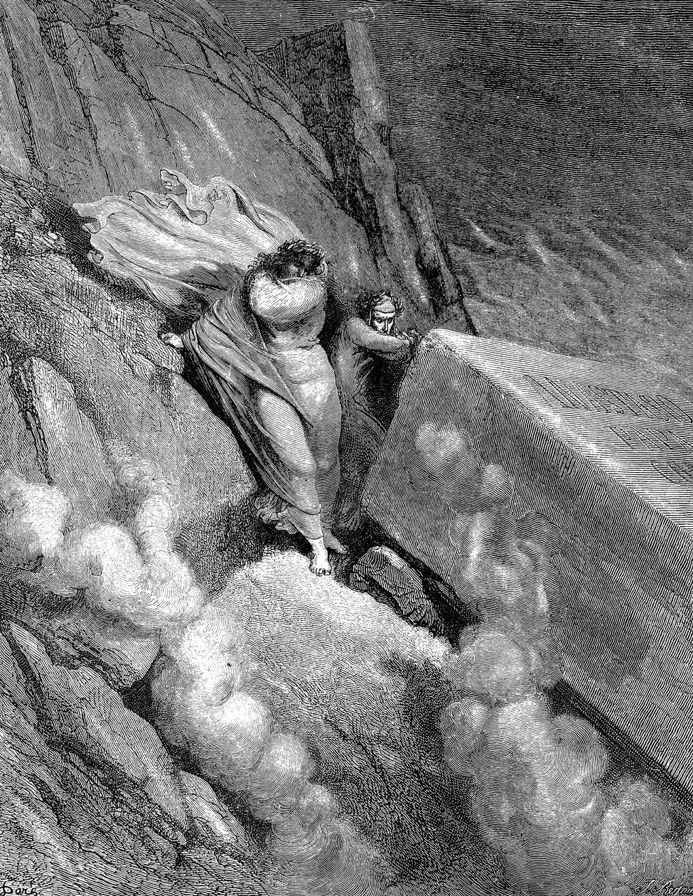Dante et Virgile au bord de l