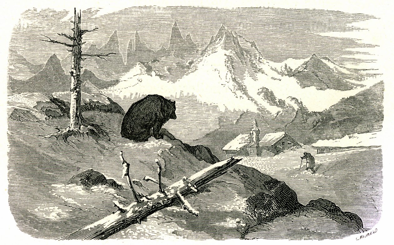Gravure de Gustave Doré illustrant le livre "Voyage aux Pyrénées" d