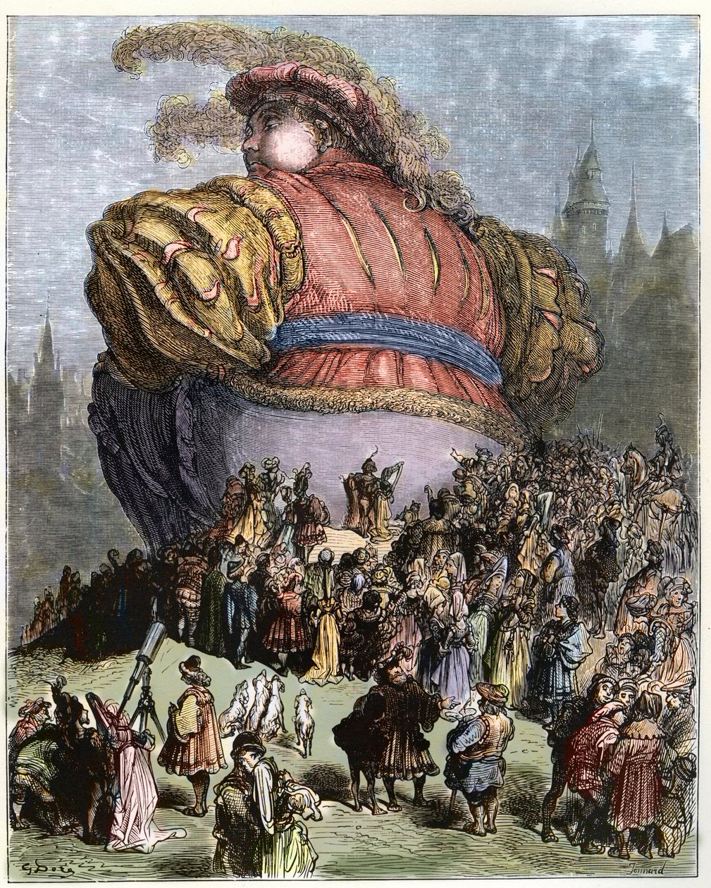 Gargantua visite Paris - Le peuple de Paris s