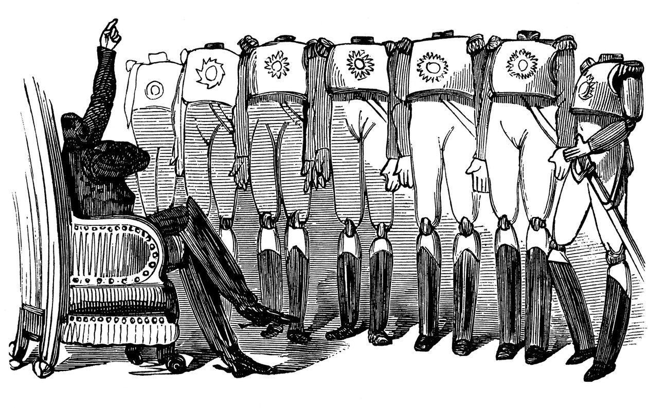 Histoire de la Sainte Russie. Nicolas Ier fait un discours devant les gardes, 1854 - Gustave Dore