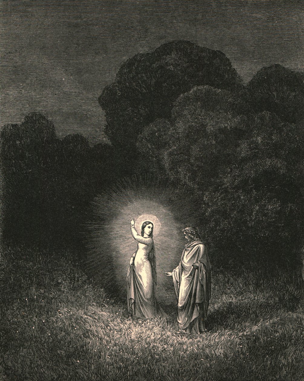 Moi, qui te charge maintenant de cette mission, suis Béatrice, vers 1890 - Gustave Dore