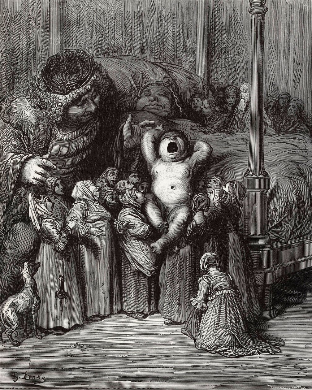 Illustration du livre Gargantua et Pantagruel de Rabelais, 1854 - Gustave Dore