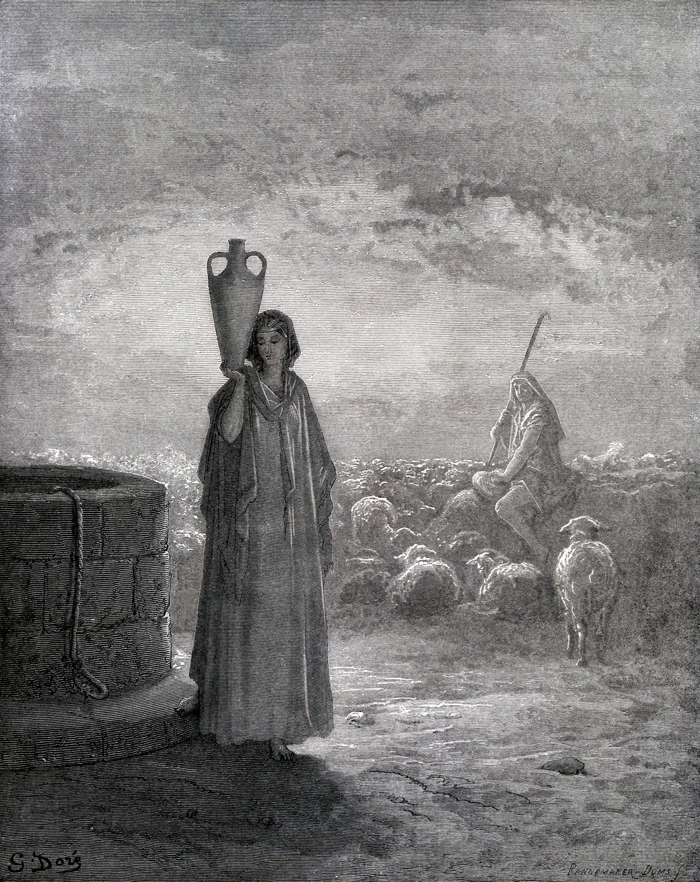 Jacob gardant les troupeaux de Laban - Gustave Dore