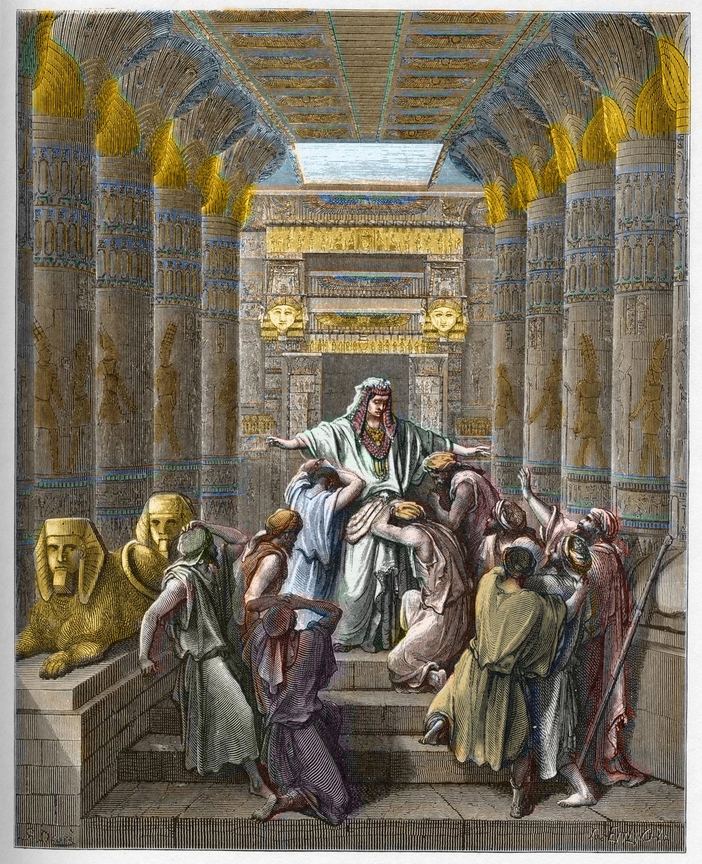 Joseph reconnu par ses frères - gravure dans « La Bible illustrée » par Gustave Doré (1832-1883) - Gustave Dore
