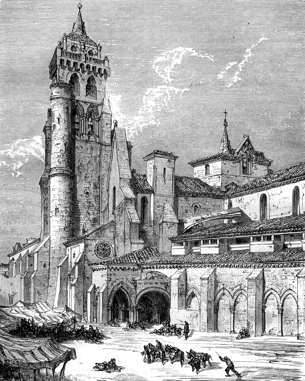 Monastère de las Huelgas, Burgos, Espagne, 19ème siècle - Gustave Dore