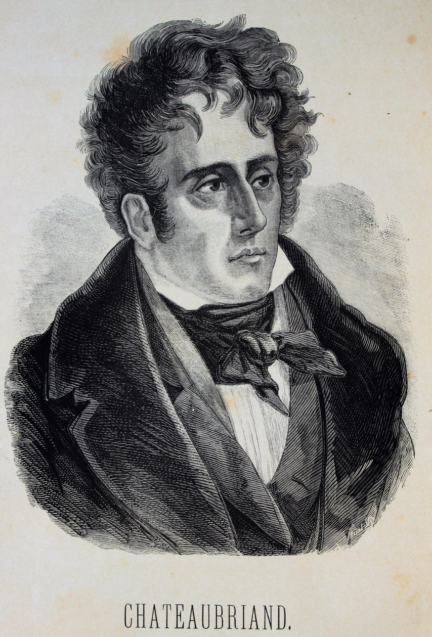 Portrait de François-René, vicomte de Chateaubriand 1768-1848, 1880 - Gustave Dore