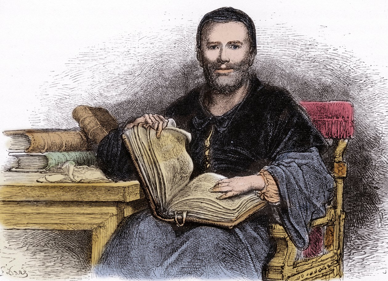 Portrait de Rabelais - illustration de 