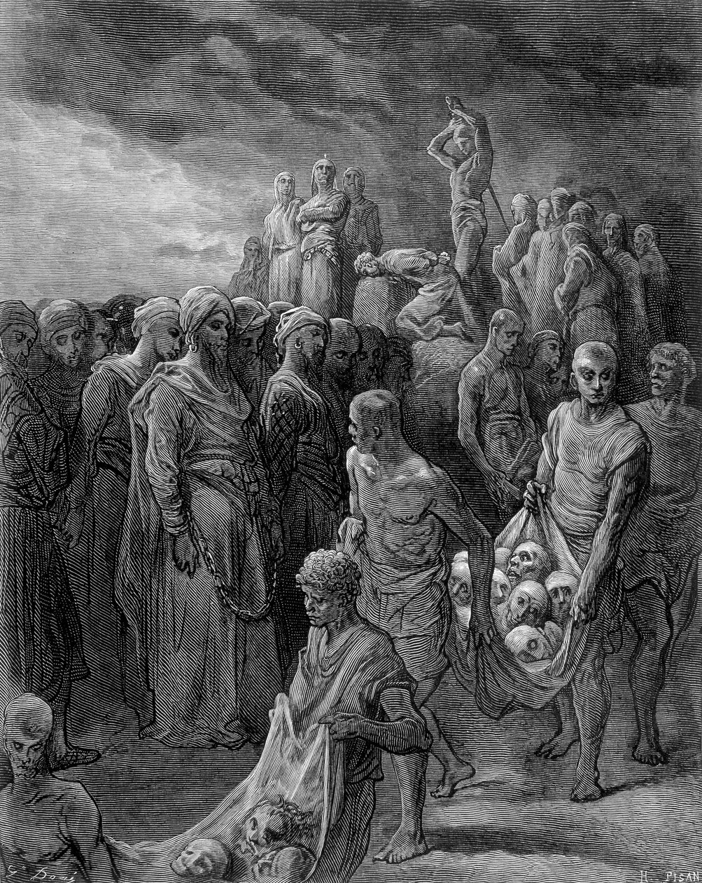 Richard, utilisant des représailles, fit exécuter les captifs - gravure de Gustave Doré - Gustave Dore