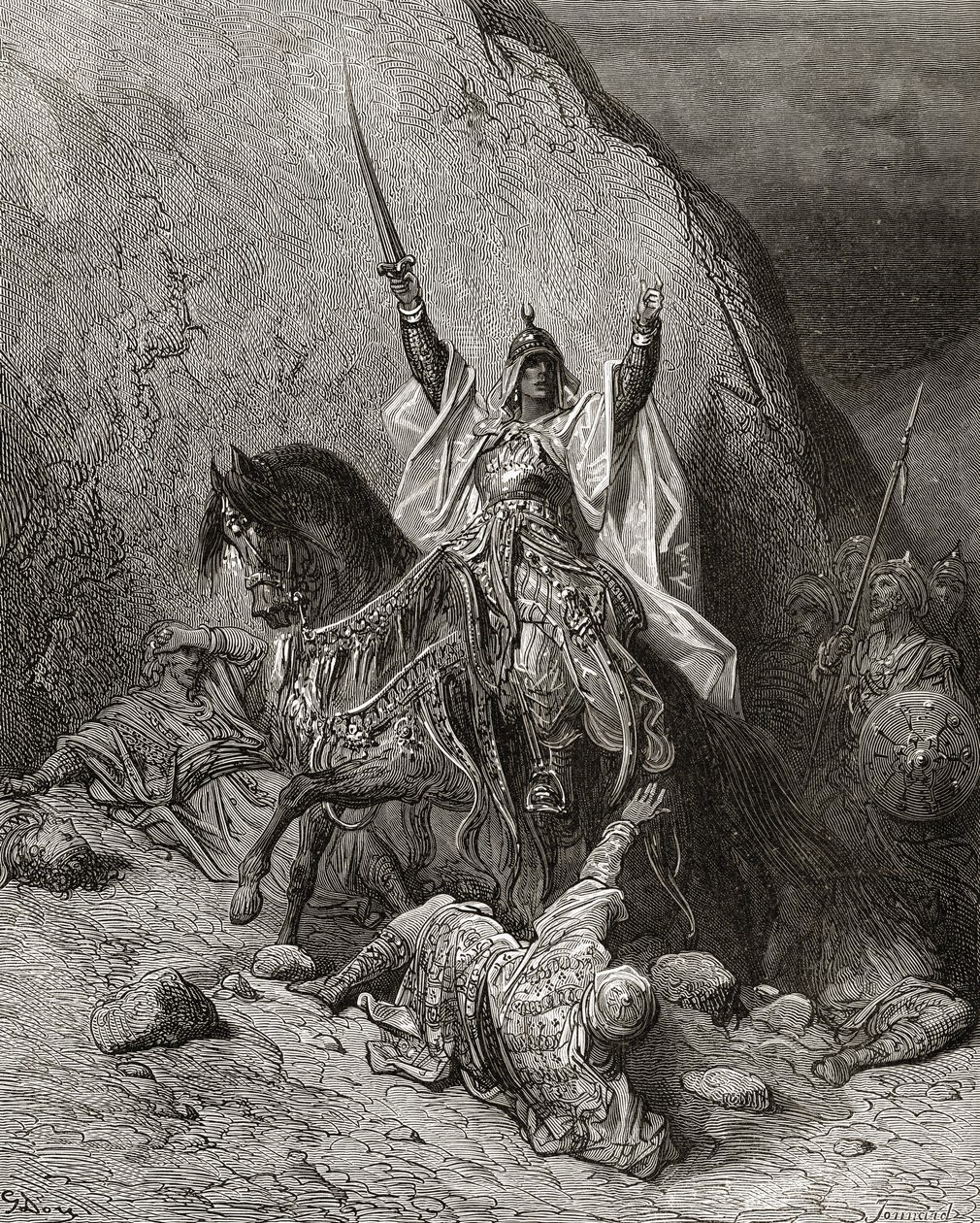 Saladin Yusuf (d.1173) Sultan pendant la deuxième croisade, illustration de 
