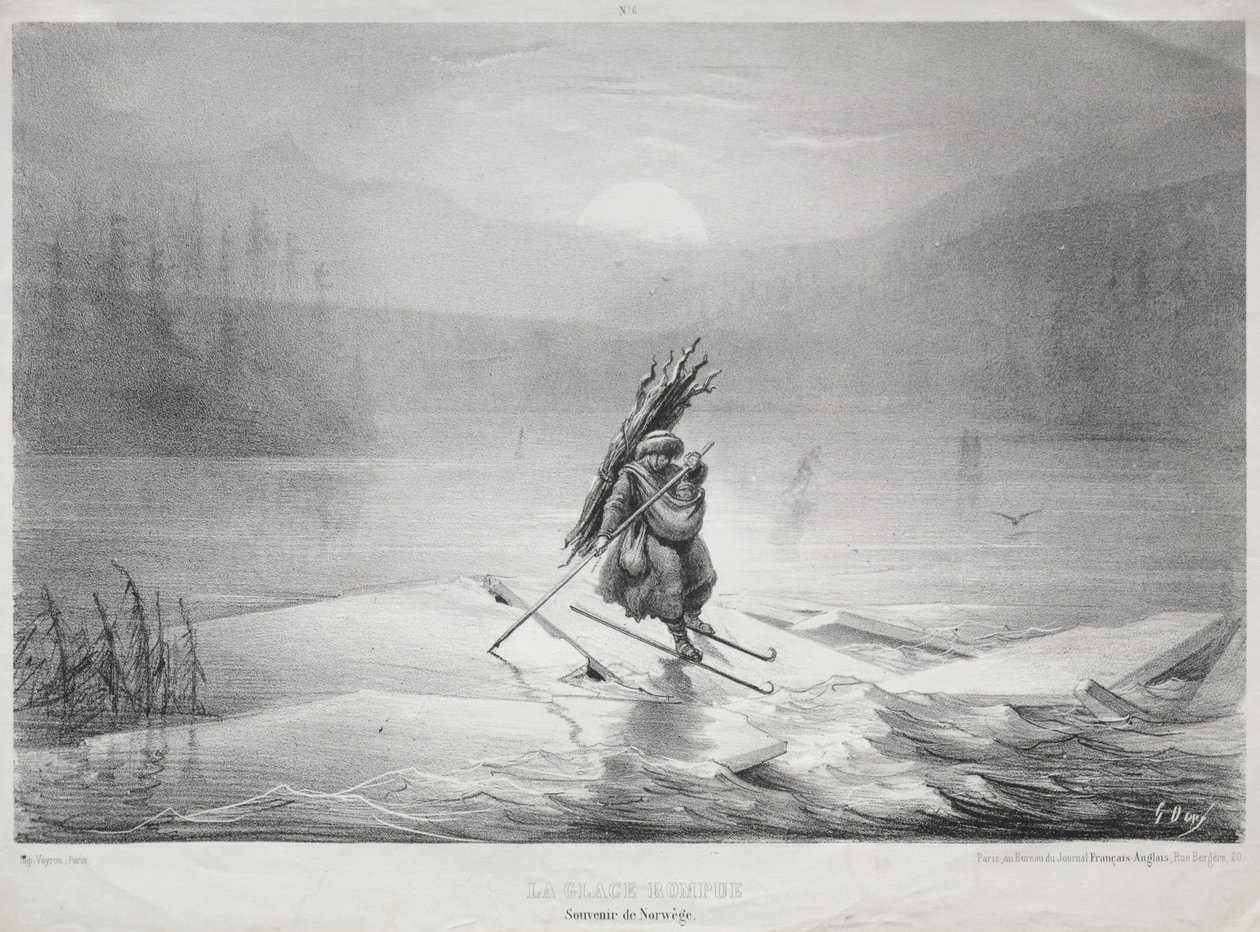 La glace brisée, souvenir de Norvège - Gustave Dore