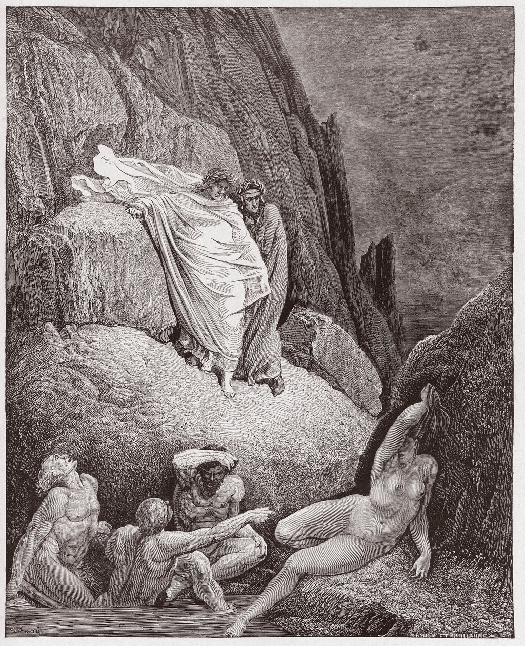 La Divine Comédie, Inferno, Chant 18 : Virgile montre à Dante l