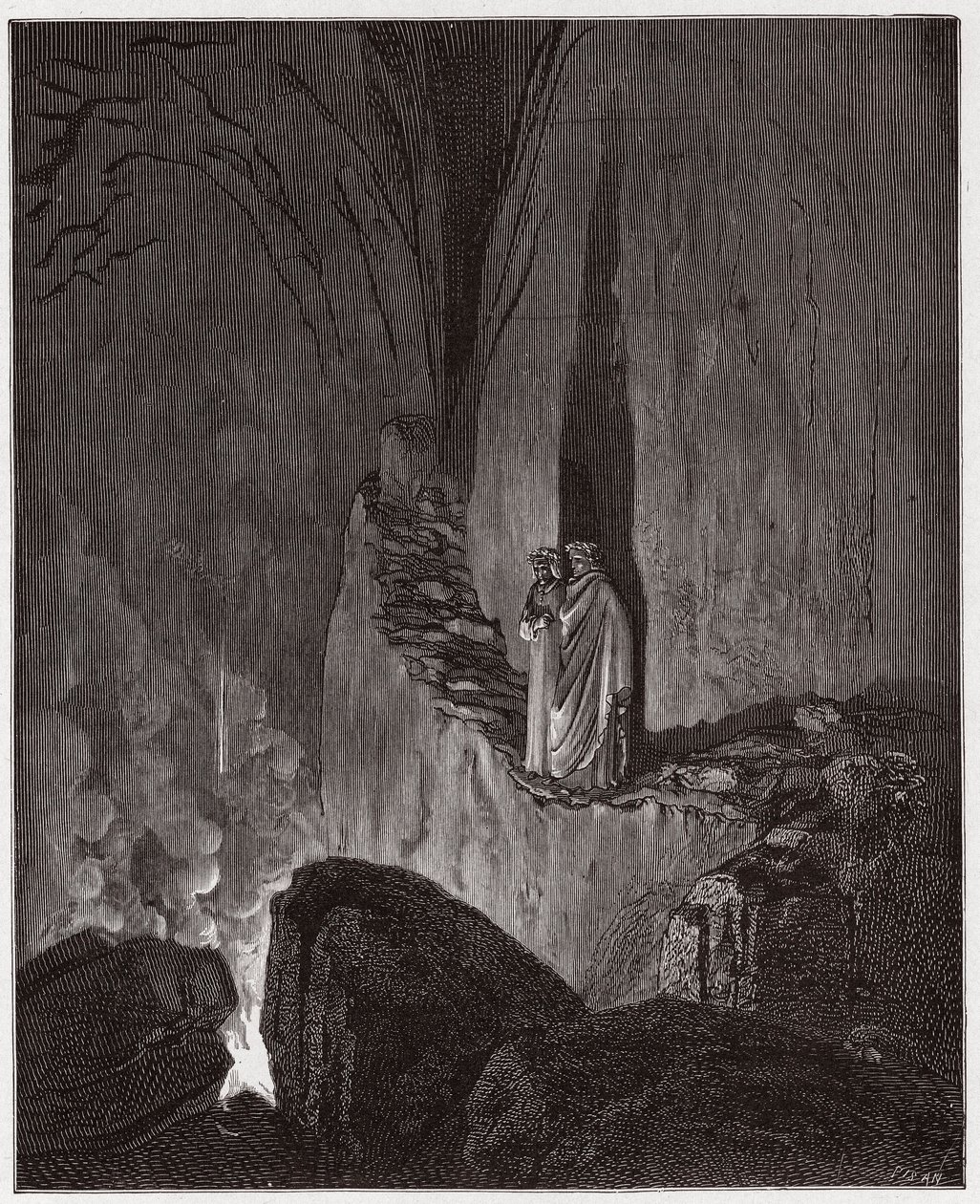 La Divine Comédie, Inferno, Chant 26 : Les esprits flamboyants d