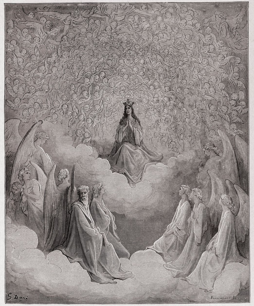 La Divine Comédie, Paradis, Chant 31: La reine du ciel - Illustration de Gustave Doré - Gustave Dore