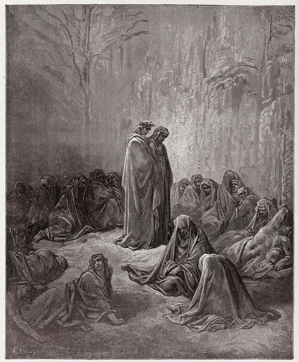La Divine Comédie, Purgatoire, Chant 13 : Les âmes des envieux - par Dante Alighieri - Illustration de Gustave Doré - Gustave Dore