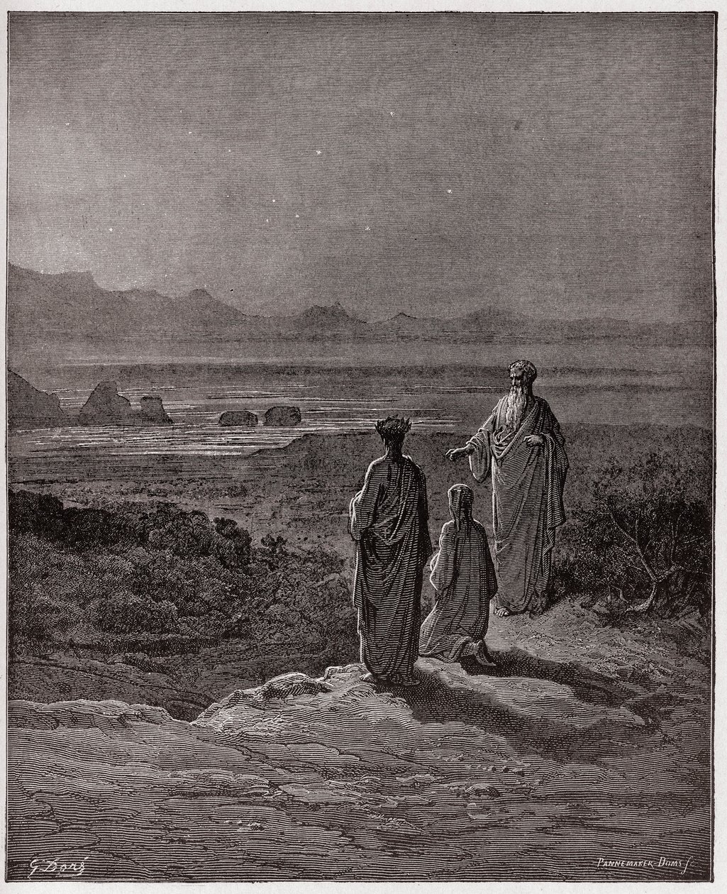 La Divine Comédie, Purgatorio, Chant 1 : Dante s