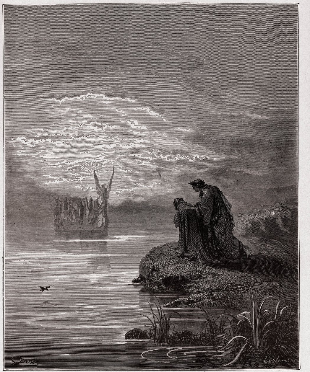 La Divine Comédie, Purgatorio, Chant 2 : Dante s