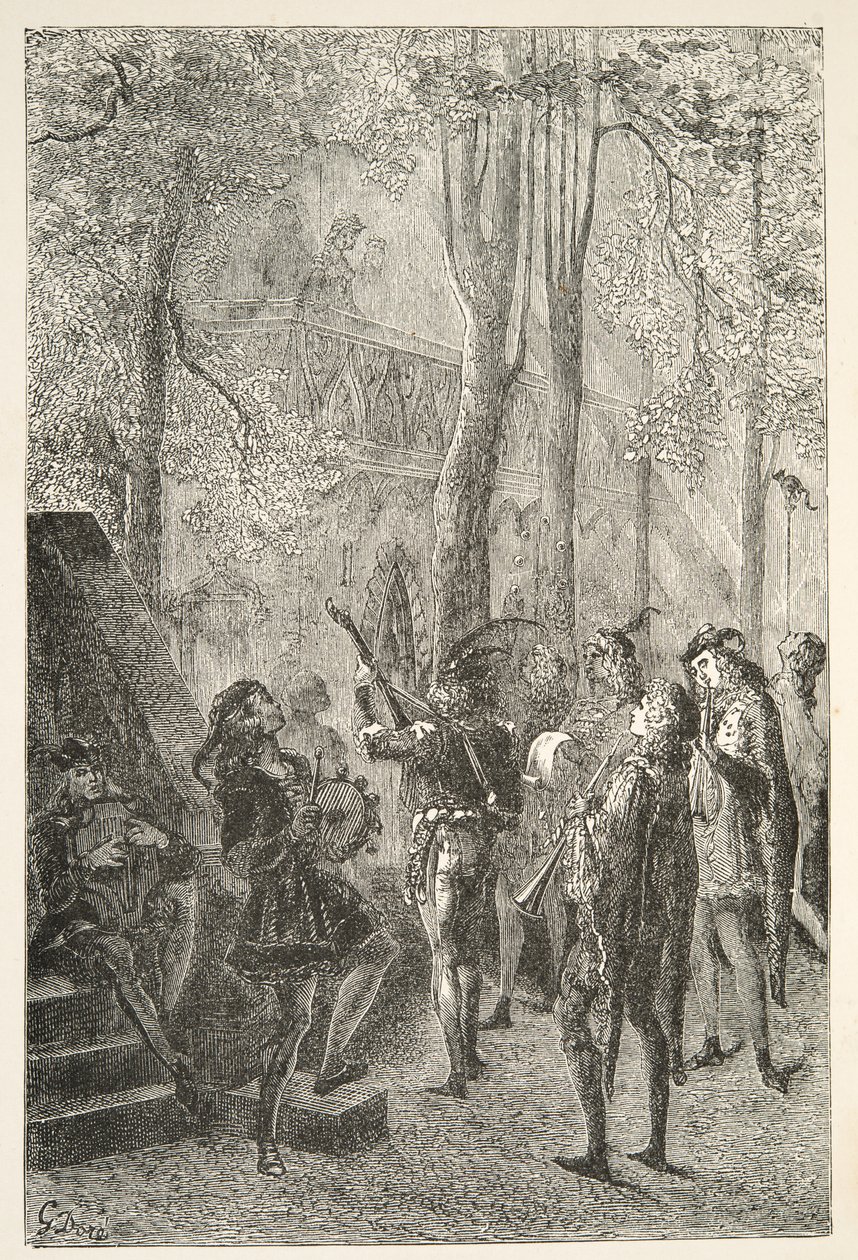 Les Réjouissances du Mariage de Sir Gareth, des Histoires des Jours du Roi Arthur par Charles Henry Hanson, pub.1898 - Gustave Dore