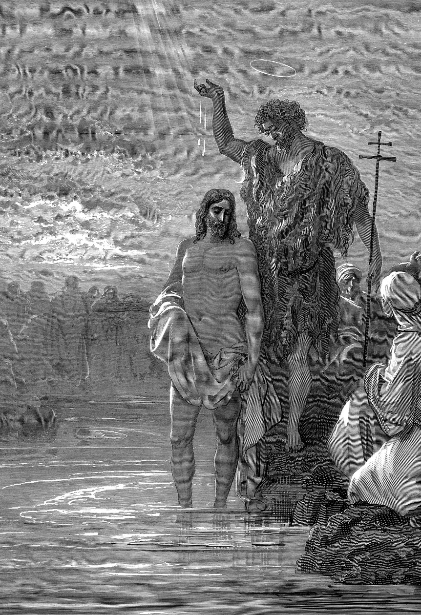 Le Baptême du Christ - Gustave Dore