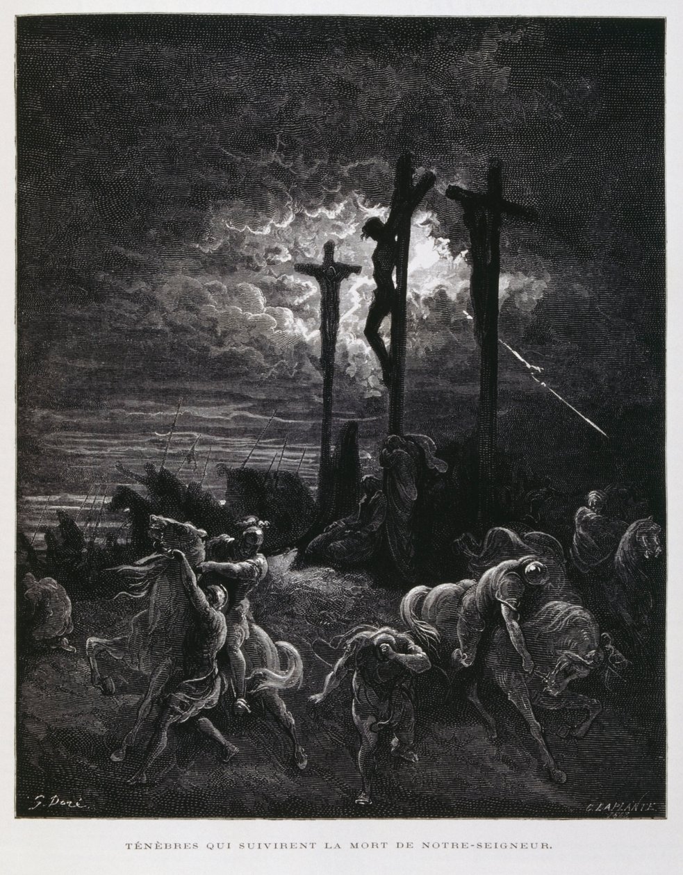 La crucifixion du Christ, Illustration de la Bible de Doré - Gustave Dore