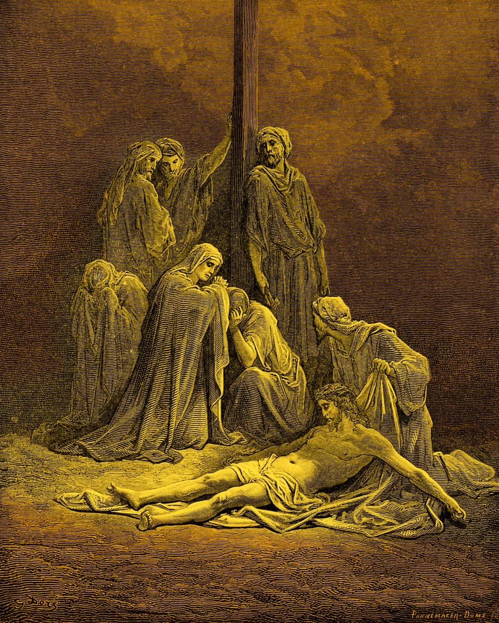Le Christ mort - Bible - Gustave Dore