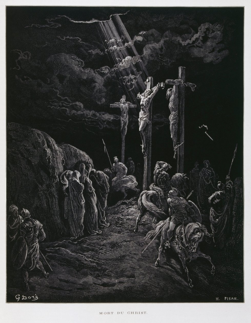 La mort du Christ sur la croix, Illustration de la Bible de Doré - Gustave Dore
