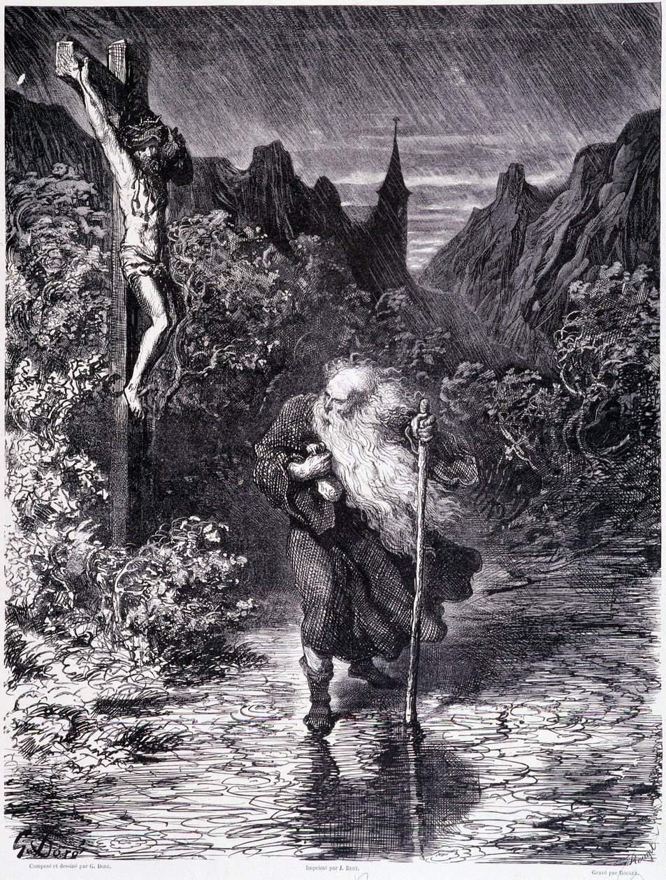 Le Juif errant passant près d