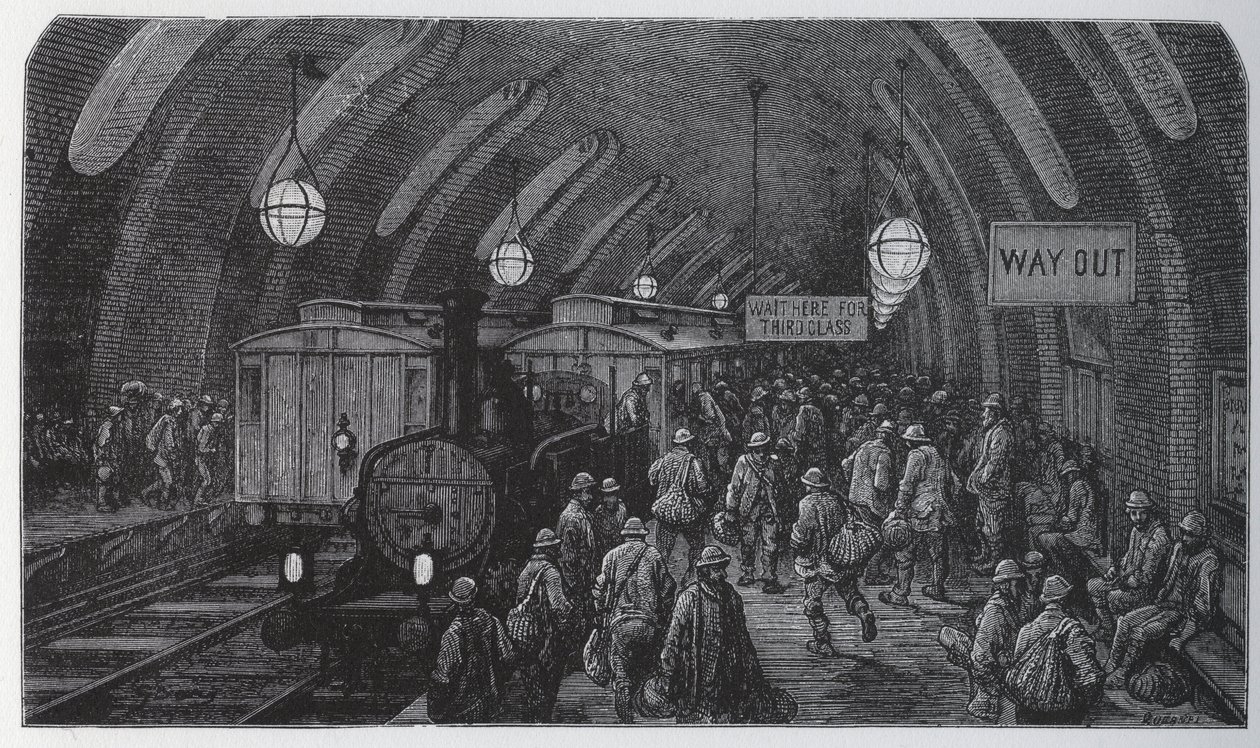 Le train des ouvriers - Gustave Dore