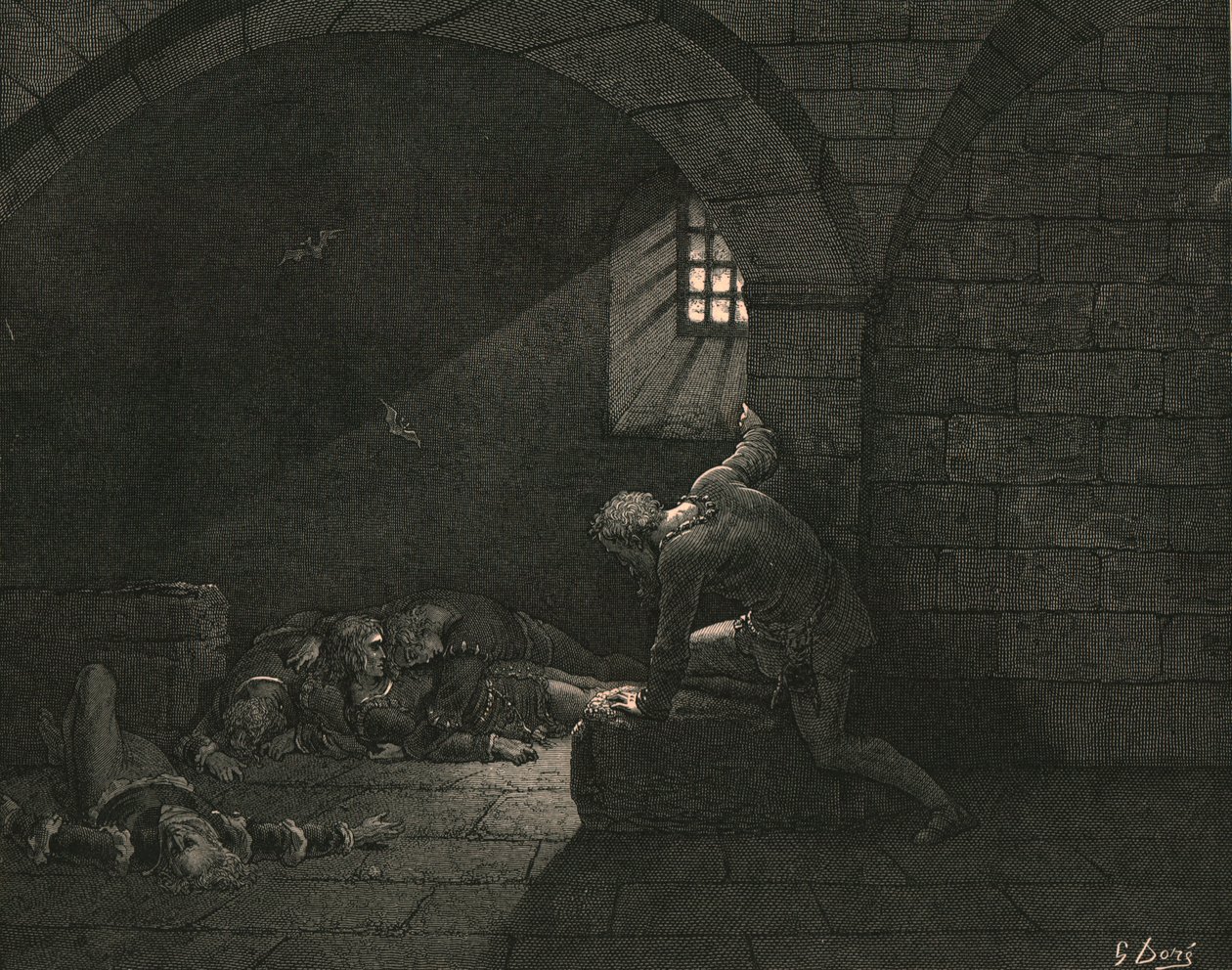 Alors, le jeûne a pris le dessus sur le chagrin, vers 1890 - Gustave Dore