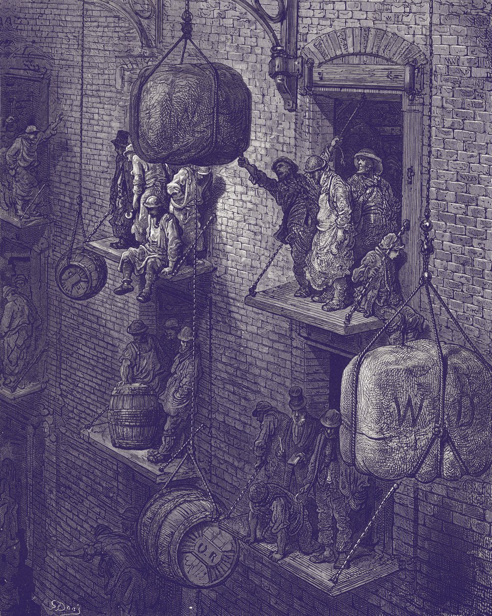 Entrepôt victorien à Londres - Gustave Dore