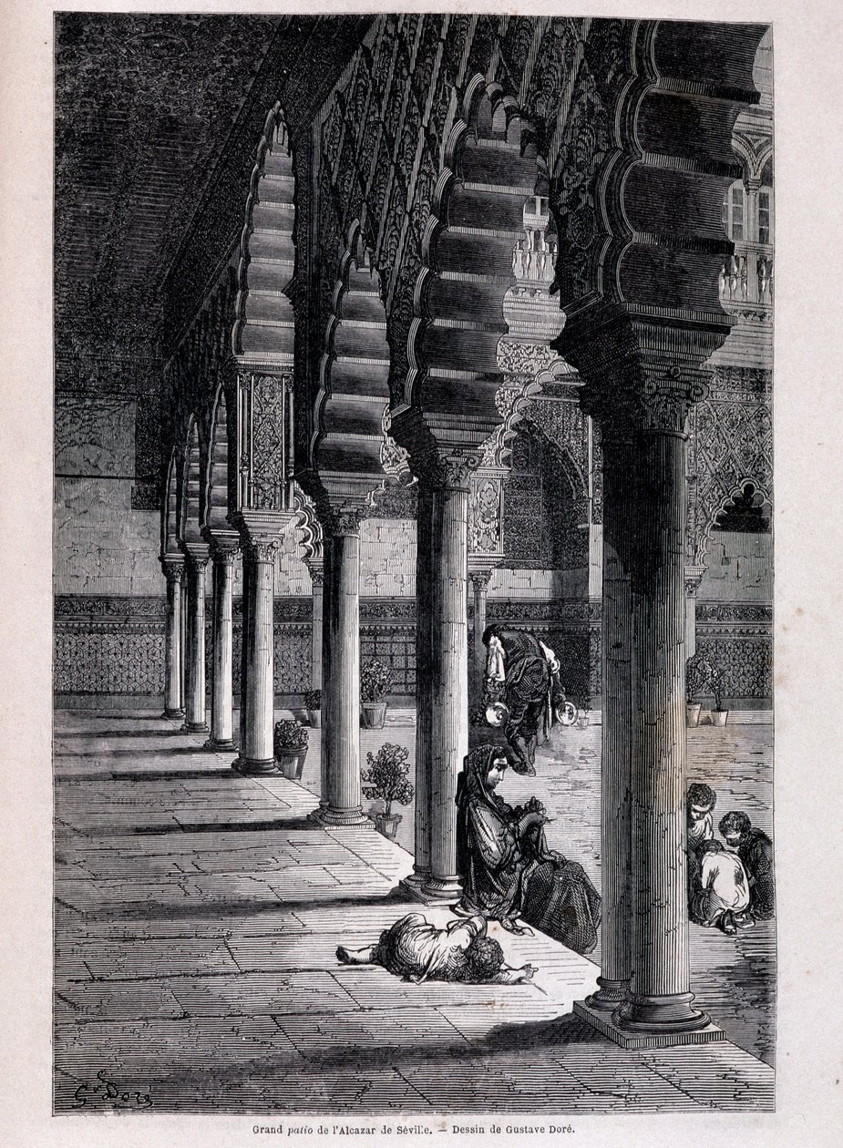 Vue du grand patio de l