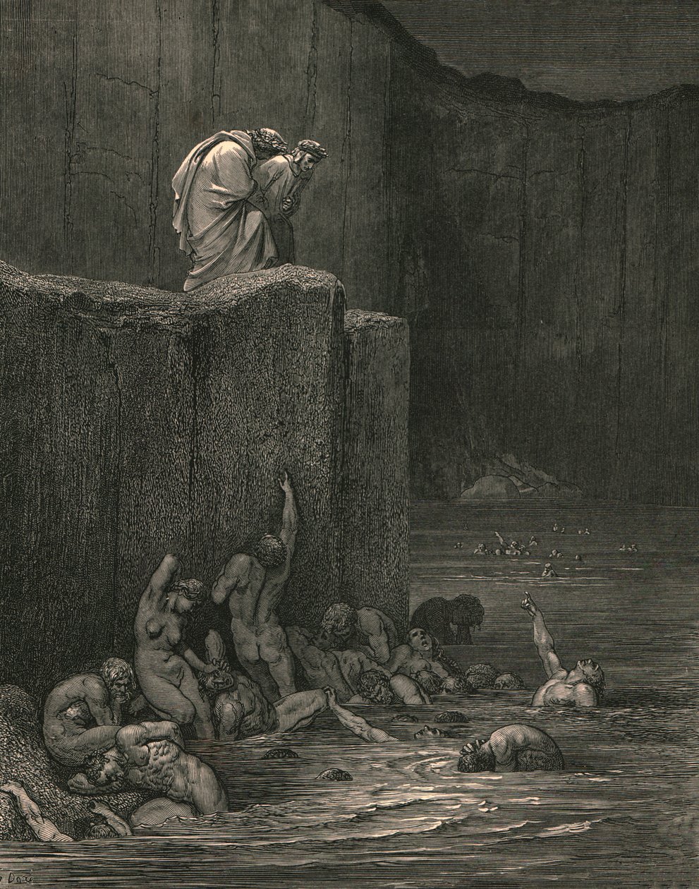 Pourquoi te penches-tu si avidement sur moi, vers 1890 - Gustave Dore